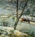 Invierno en Montfoucault 1875 Camille Pissarro